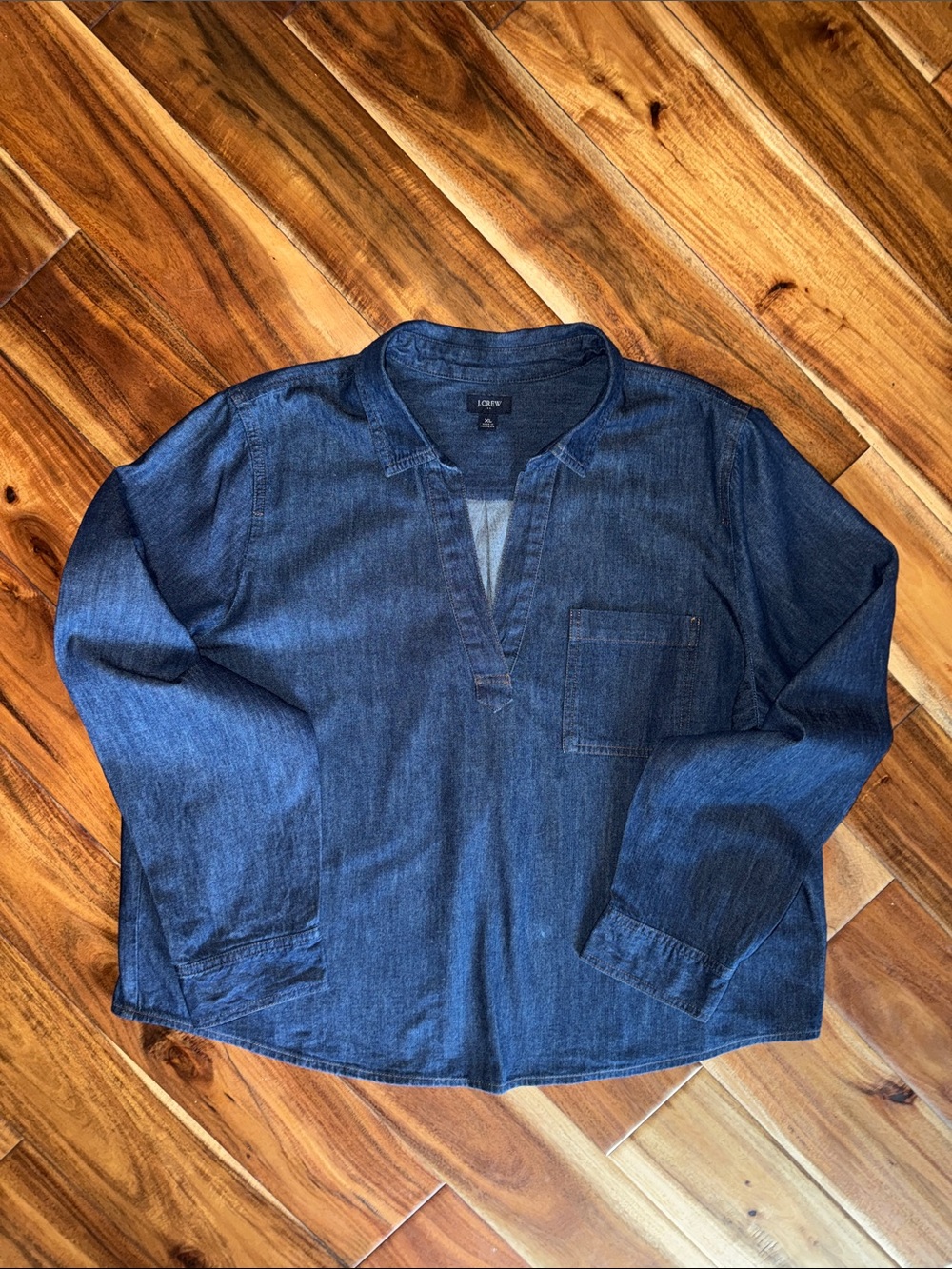 J Crew women’s denim top, size XL-good condition